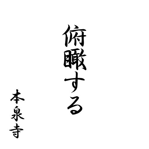俯瞰する